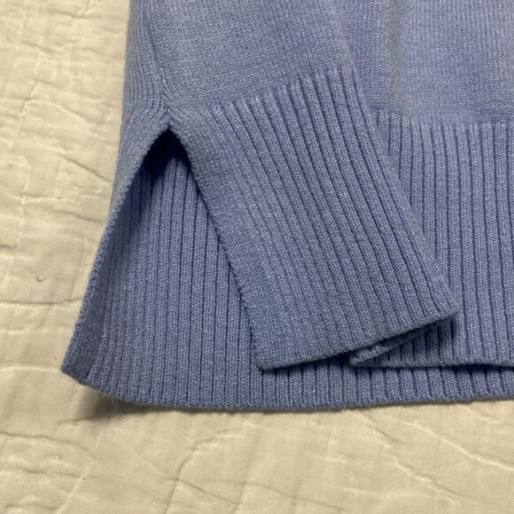 Ann Taylor Blue Oversized Turtleneck size Small - Picture 3 of 8
